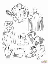 Various Clothes coloring page  Free Printable Coloring Pages sketch template