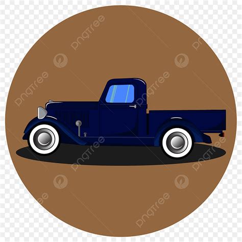 Classic Truck Vector PNG Images, American Retro Truck Illustration Vector Vintage Truck Classic ...