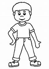 Little boys Easy coloring Pages sketch template