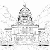 Download State Capitol Building Drawing Coloring Pages Online  sketch template