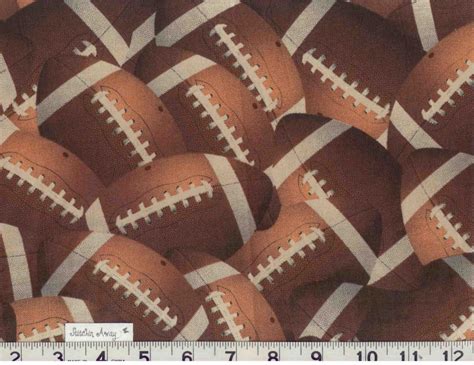 SPORTS Print Fabric BTY Quilting, Sewing FOOTBALL, BASEBALL, SOCCER ...