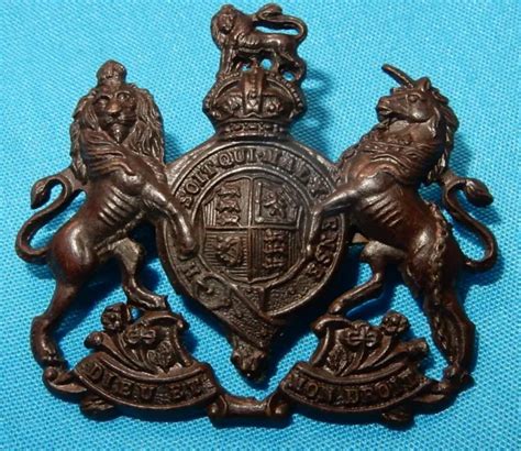 FINE ANTIQUE WW1 British Army Cap Badge Bronze Officers Original With Blades EUR 1,16 - PicClick IT