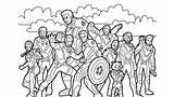 Marvel Superhero Coloring Page sketch template