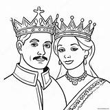 King And Queen Coloring Page 70694 55960 sketch template