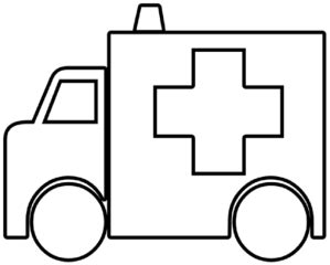 Ambulance Outline Clip Art at Clker.com - vector clip art online ...