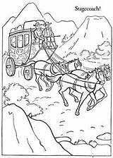 Stagecoach Coloring Pages sketch template