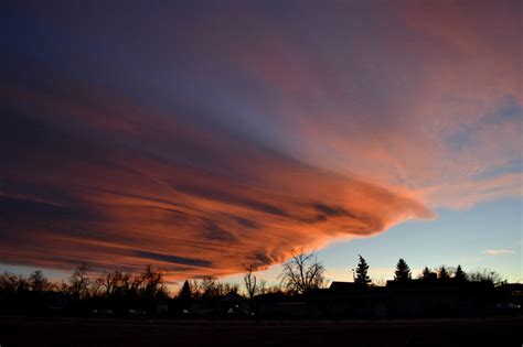 Yellow, Orange, & Pink Panoramic Sunset Clouds, 2012-01-05 - Sunsets ...