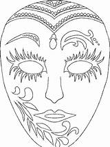 Mardi Gras Mask Coloring Pages For Kids At GetDrawings  Free Download sketch template