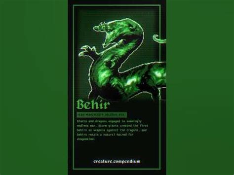 The Behir #dnd #baldursgate3 #fantasy #behir #monsters #lore - YouTube