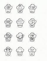 Muffins Coloring Page  Home sketch template