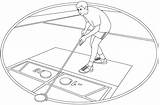 Shuffleboard coloring page  ColouringPages sketch template