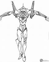 Evangelion Eva Unit 1 Coloring Pages Sketch Page sketch template