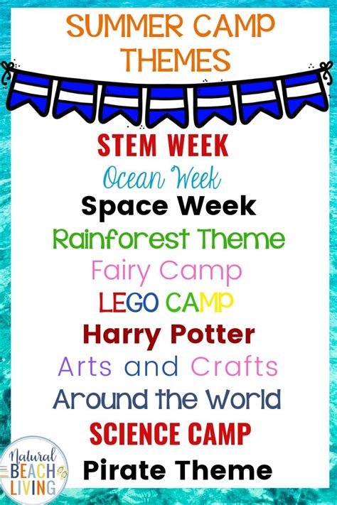 30+ Summer Camp Themes - The Best Summer Themes for Kids - Natural Beach Living