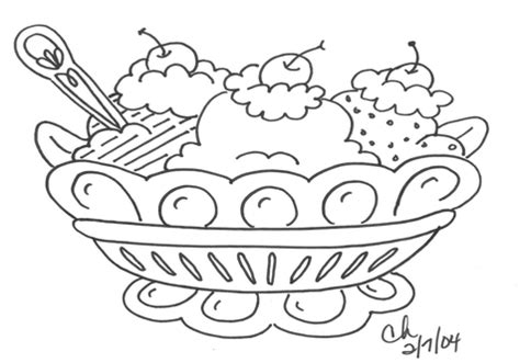 Ice Cream Sundae Drawing at GetDrawings | Free download