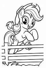Applejack Pony Coloring Page  Free Printable Pages sketch template
