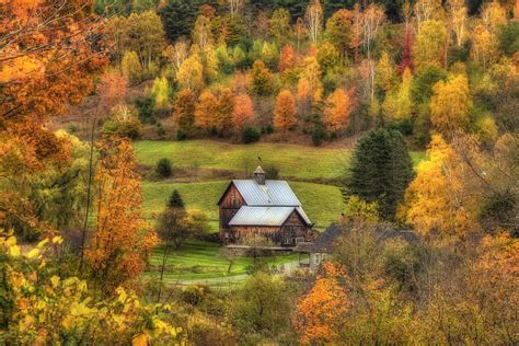 Autumn Farm Scene Photograph by Joann Vitali