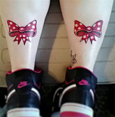 Cute minnie mouse ankle bow tattoos | Feet & Ankle Tattoos | Pinterest