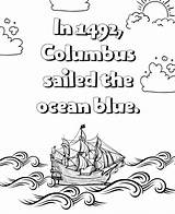 Columbus Day 4 sketch template