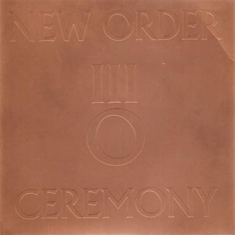 NEW ORDER Ceremony Vinyl Record 7 Inch Factory FAC 33