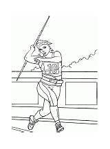 Coloring shot putter In A Stadium Picture sketch template