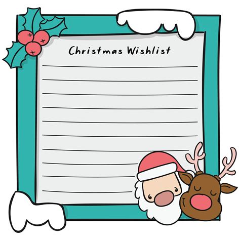 Clipart Christmas Wish List