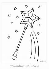 Wand Coloring Magic Princess Pages Getcolorings Color Printable Wizard  sketch template
