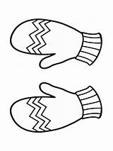Mittens coloring pages sketch template