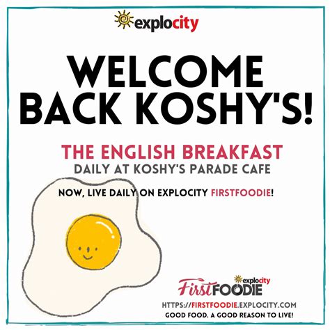 Baked beans, eggs, bacon, sausages and toast to start everyday with Koshy's. For options on food ...