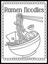 Free Printable Ramen Noodles Coloring Page Art Kit  Home sketch template