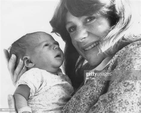 British actress and 'Blue Peter' presenter Tina Heath with her baby... News Photo - Getty Images