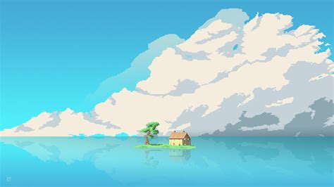 8-Bit Spirited Away Dreamscape - Studio Ghibli HD Wallpaper