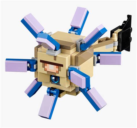 Minecraft Elder Guardian Lego Instructions, HD Png Download - kindpng