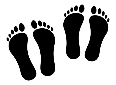 Footprint Cut Out - 10 Free PDF Printables | Printablee