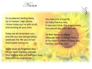 Funeral Poems – Making It Personal, A Funeral Poem For Nana