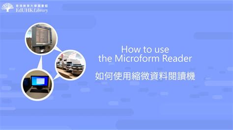 How to Use the Microform Reader - YouTube