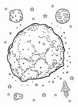 Asteroid Coloring Pages Printable For Free Download sketch template