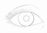 Eye Coloring Page  Print sketch template