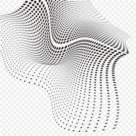 Halftone Dots Texture Vector Art PNG, Halftone Black Abstract Dots, Dot, Technology, Wave PNG ...
