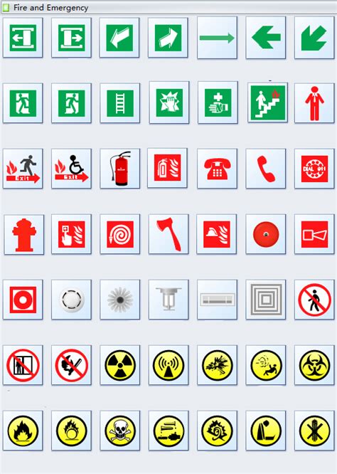 Printable Evacuation Plan Symbols - Printable Templates