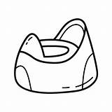 Printable Potty Coloring Page sketch template