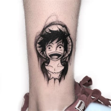 Luffy Tattoo Black