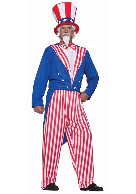 Mens Plus Size Uncle Sam Costume