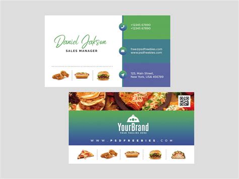 Free Restaurant Business Card Template (PSD)