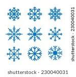 Photo of graphic blue snowflakes | Free christmas images