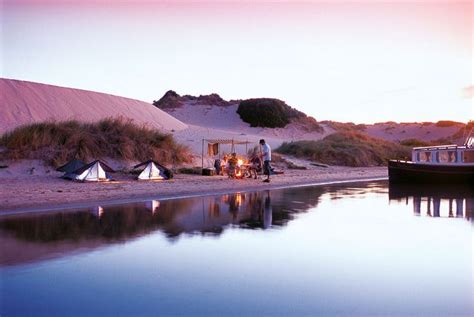 Beach camping in Coorong National Park along South Australia's ...