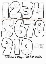 Numbers 1 10 Coloring Pages sketch template