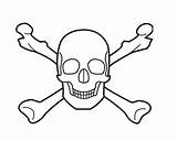 Pirate Skeleton Coloring Page sketch template
