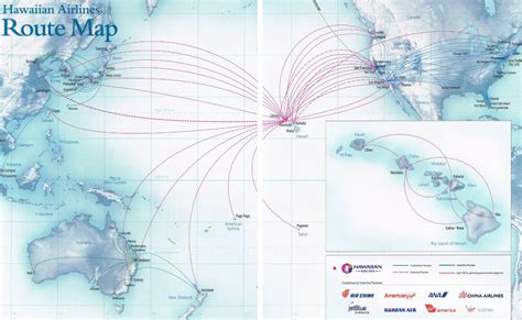 Hawaiian Airlines October 2013 Route Map