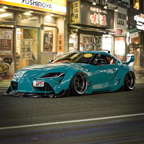 Slammed Toyota Supra Looks Like a Tesla-TRD Mashup (localized)