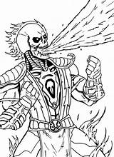 Mortal Kombat Cyrax Coloring Pages sketch template